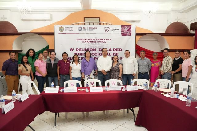 Realizan en San Andrés Tuxtla 8va. Reunión de la Red Jurisdiccional de Municipios por la Salud