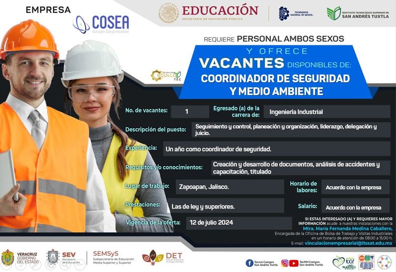 Bolsa de trabajo en COSEA