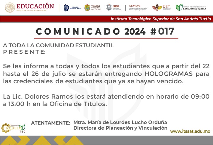 Comunicado #017