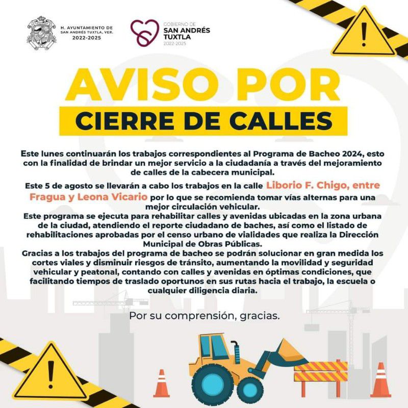 Gobierno municipal de SAT continua con el programa de bacheo en la rehabilitación de calles y alcantarillas en la zona urbana.