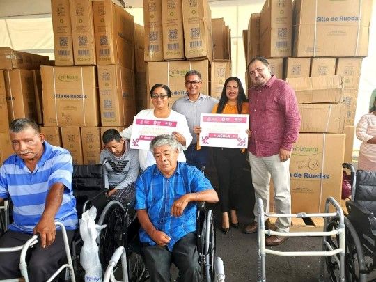 DIF Estatal beneficia con aparatos funcionales a familias cabadenses