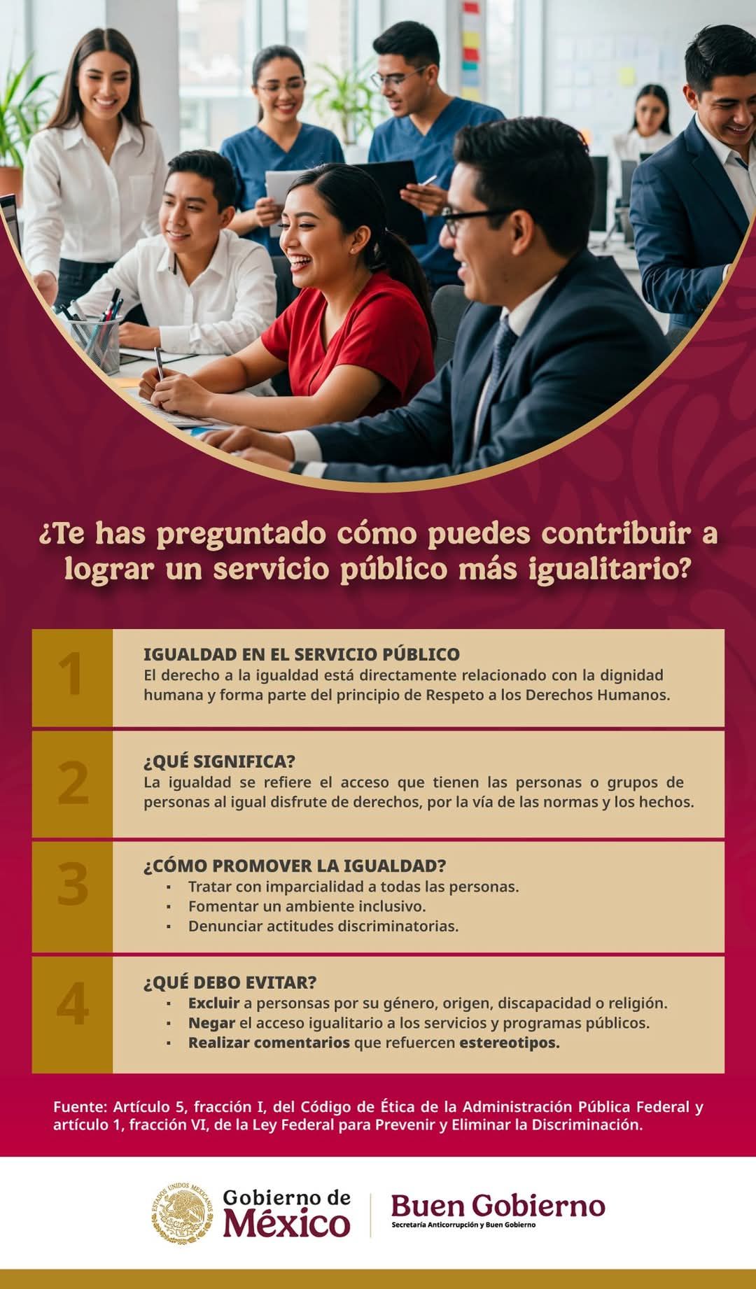 ¿Te has preguntado cómo puedes contribuir a lograr un servicio público más igualitario?