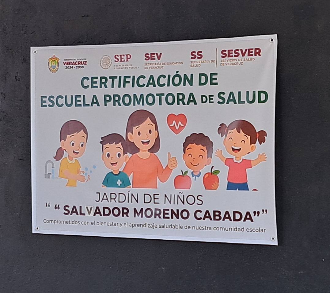 Certifican a Jardín de Niños de Sihuapan como Escuela Promotora de la Salud