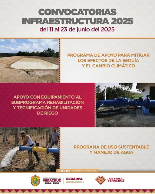 Te invitamos a participar en las convocatorias de apoyo a infraestructura para productores