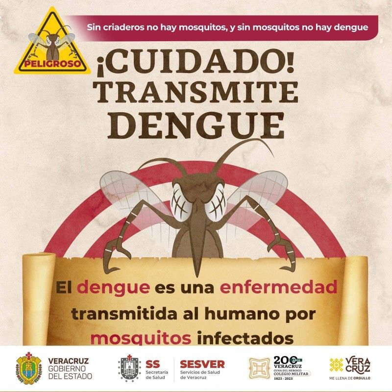 Ángel R. Cabada refuerza campaña preventiva contra el dengue en coordinación con SESVER