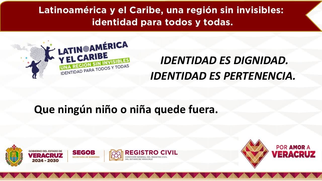 “Latinoamérica y el Caribe, una región sin invisibles: ¡identidad para todos y todas!”