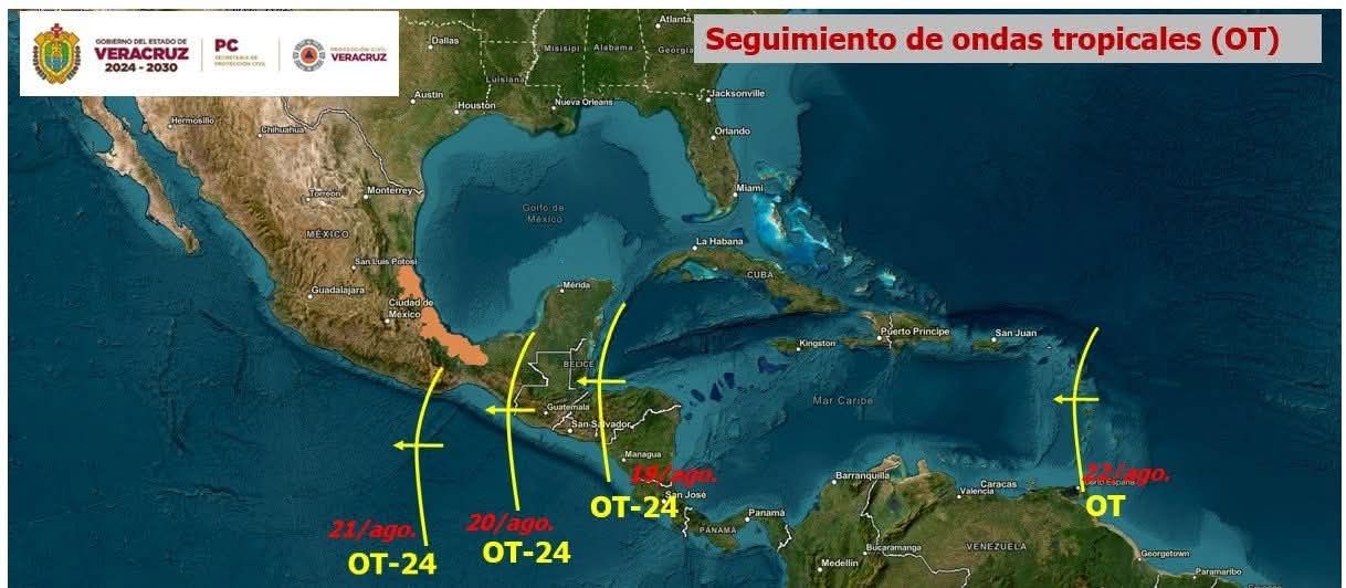 El paso de la Onda Tropical No. 24