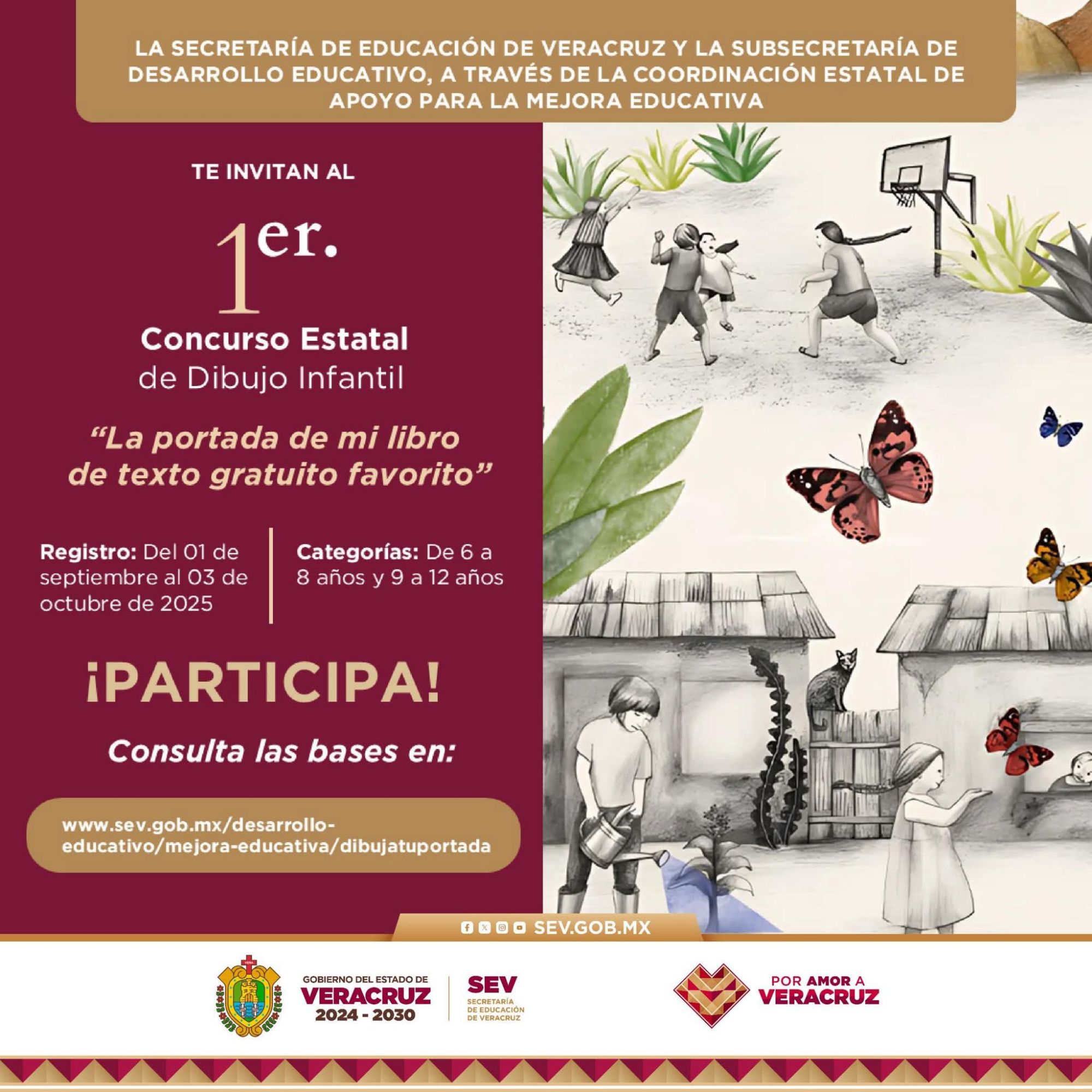 Inscribite al 1° Concurso Estatal de Dibujo Infantil
