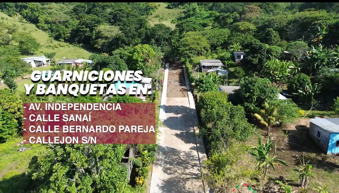 Habitantes de La Mojarra reconocen avances en infraestructura urbana durante la administración de Julio César García Machucho