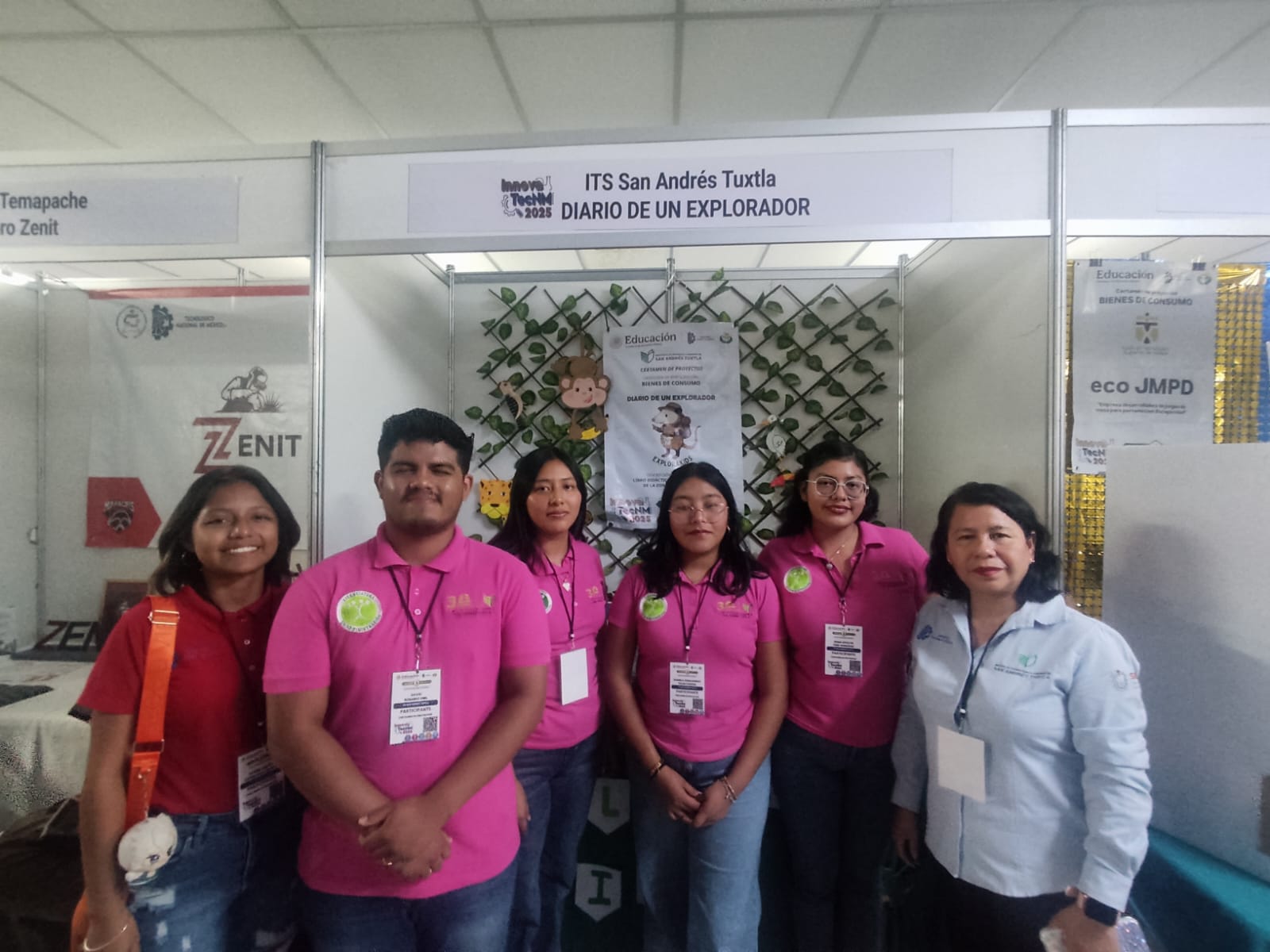 La delegación del Instituto Tecnológico Superior de San Andrés Tuxtla, se ha instalado para su participación en el evento regional «INNOVATENM 2025»