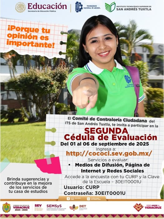 ¡Atención comunidad estudiantil!