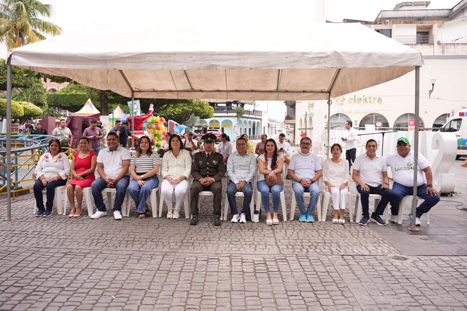 Alcaldesa y ediles de San Andrés, presiden desfile cívico conmemorativo por Revolución Mexicana.