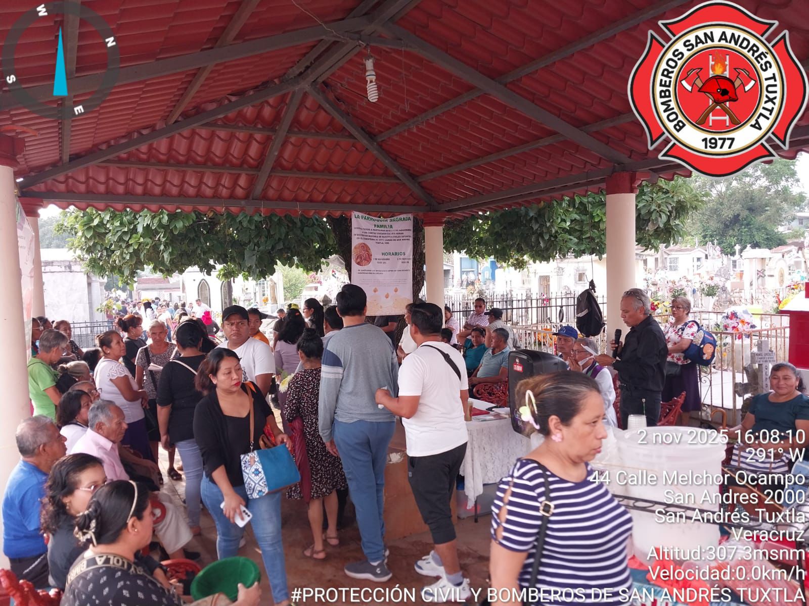 Concluye el operativo especial implementado por motivo de las festividades de Fieles Difuntos y Día de Muertos en San Andrés Tuxtla.