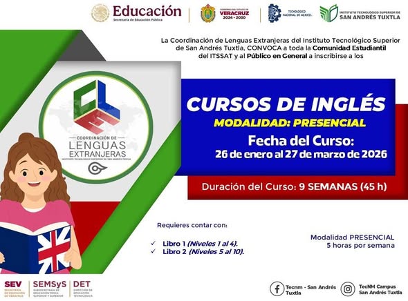 Inscripción al curso de inglés