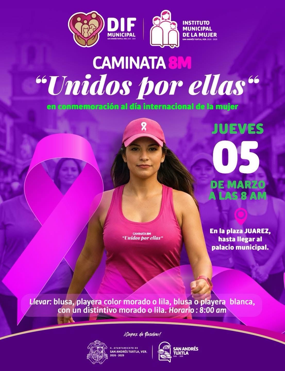 Caminata 8M en San Andrés Tuxtla