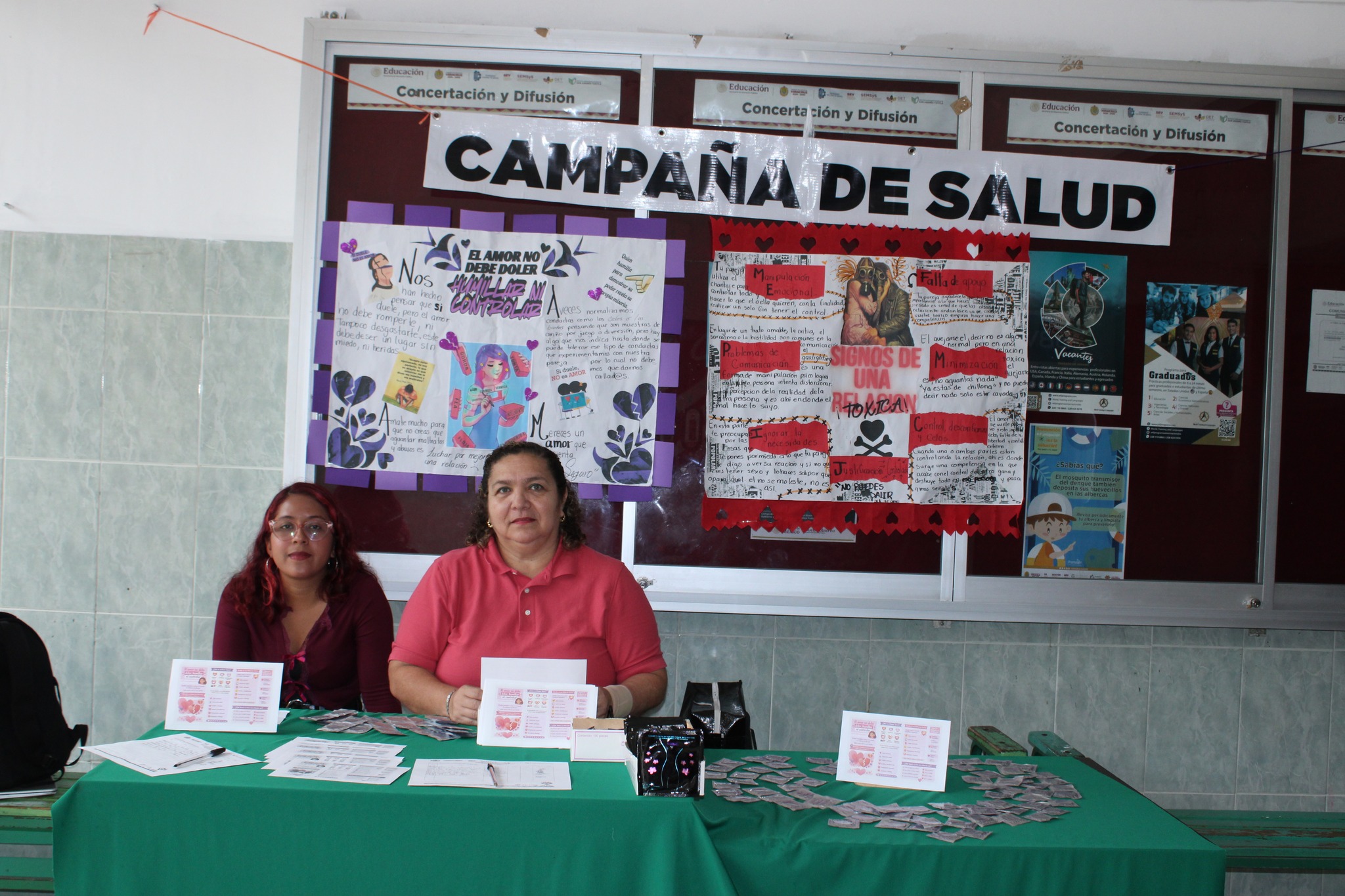 Servicio Médico del Tecnológico de San Andrés Tuxtla, llevó a cabo la campaña de salud: “El Amor no debe doler, humillar, ni controlar