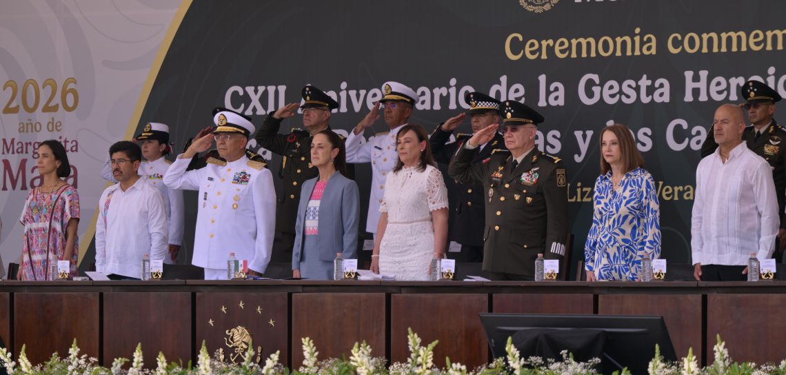 Veracruz es historia viva de México: Presidenta y Gobernadora conmemoran la Gesta Heroica de 1914