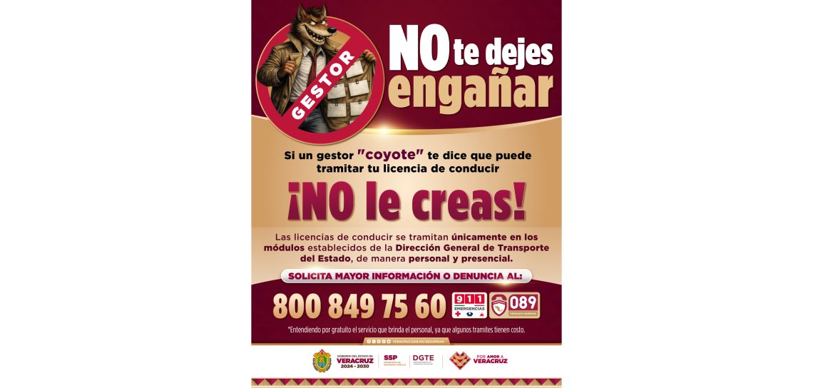 Licencias sin intermediarios: SSP llama a proteger tu trámite y tu dinero