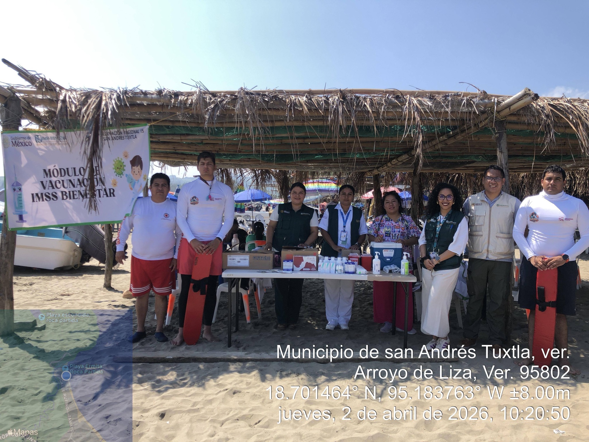Exhorta PC Municipal a seguir recomendaciones durante visita a playas de San Andrés Tuxtla