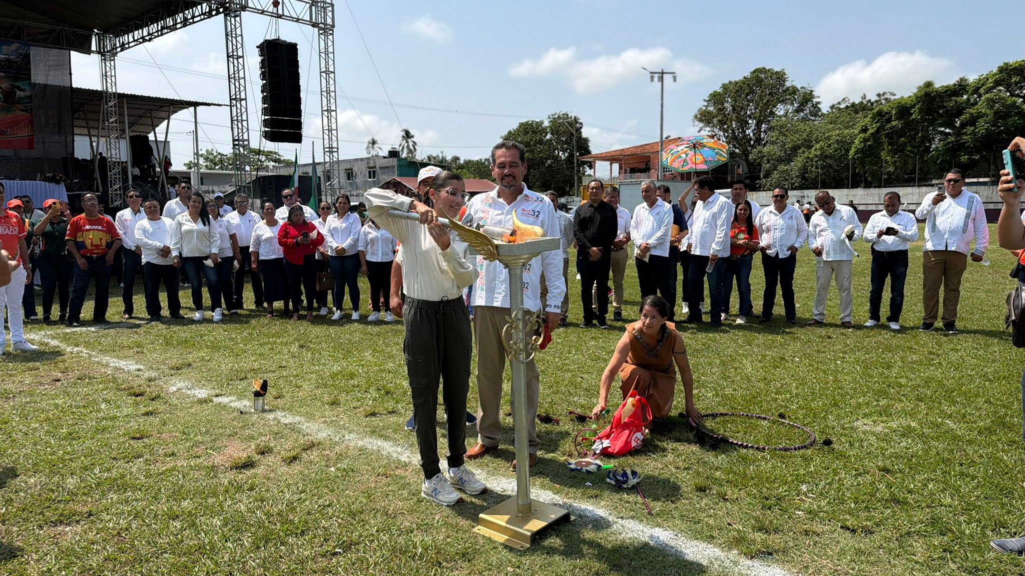 Inaugura Samantha Sánchez Juegos Magisteriales 2026 en Ángel R. Cabada