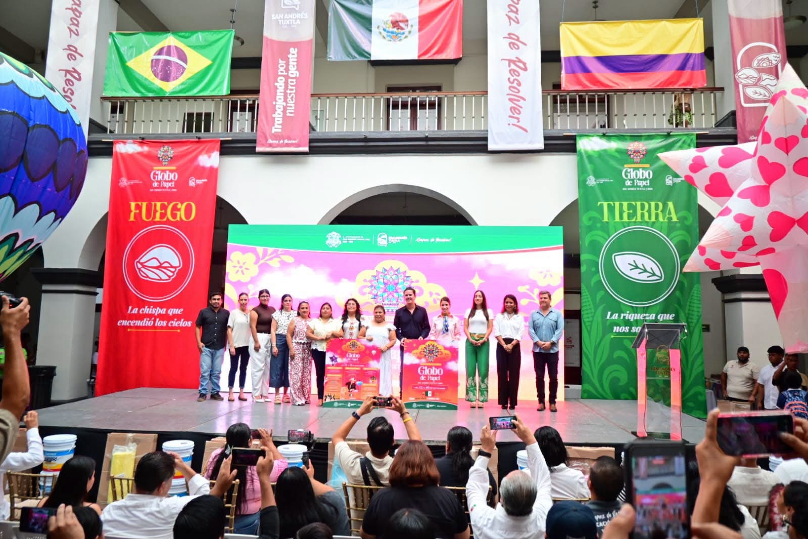 San Andrés Tuxtla presentó oficialmente el Festival Internacional del Globo de Papel 2026: «Tan nuestro como de México».