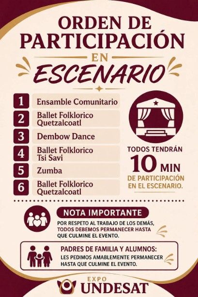 ¡Todo está listo para la Expo UNDESAT!
