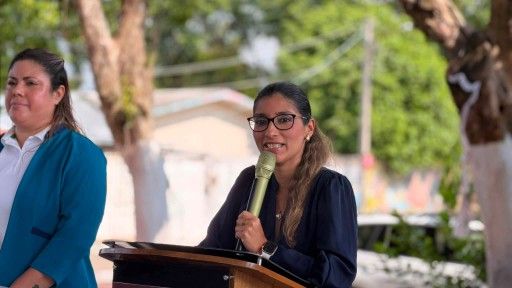 Samantha Sánchez encabezado el acto cívico de este lunes 27 de julio