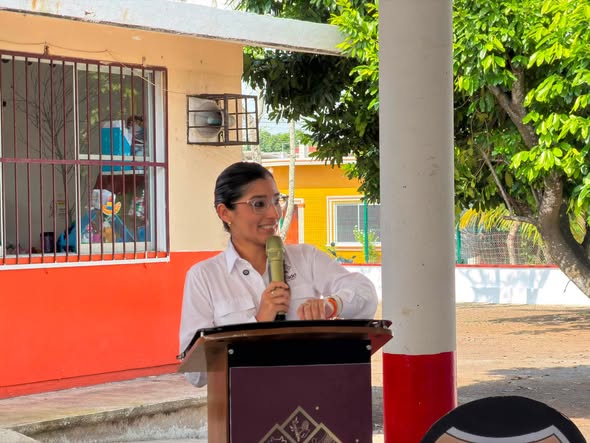 El H. Ayuntamiento de Ángel R. Cabada inauguró la rehabilitación de la barda perimetral de un Jardín de Niños Sor Juana Inés de la Cruz