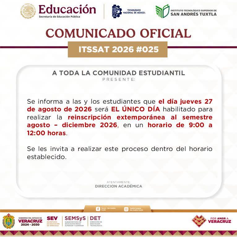 Comunicado oficial 2026-025