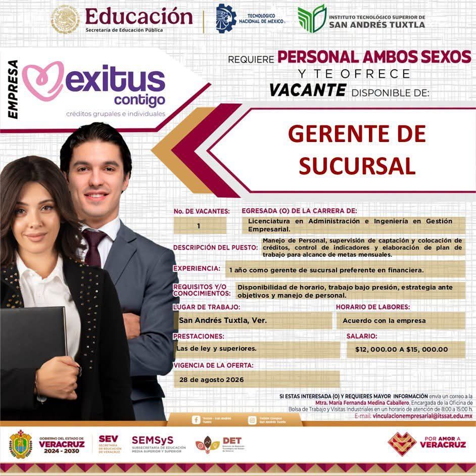 Bolsa de trabajo en «Exitus Contigo»