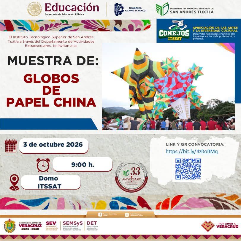 Convocatoria para la muestra de globos de papel de china