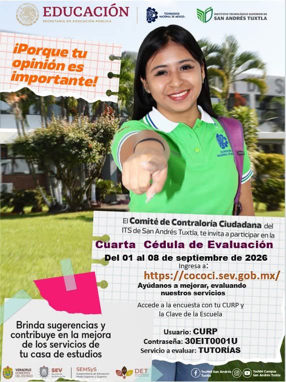 ¡Atención comunidad estudiantil