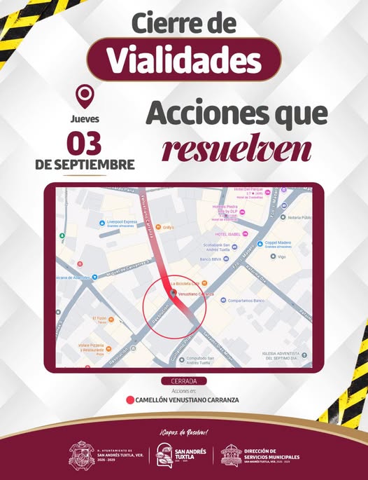 ¡Atención a quienes circulan por la zona!