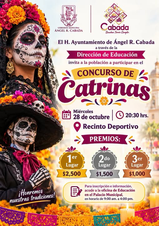¡Celebremos nuestras tradiciones con el Concurso de Catrinas!